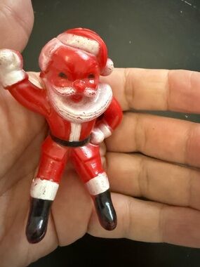 Vintage Rosbro Sitting Santa Claus